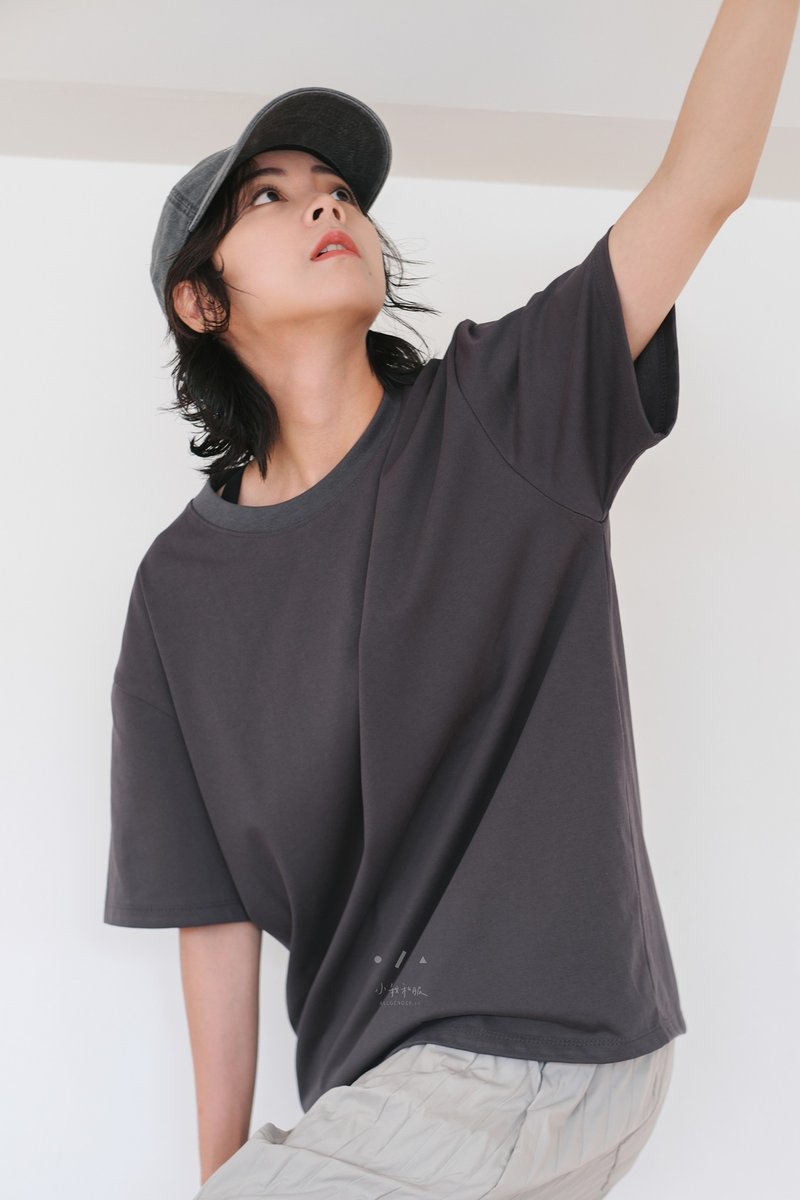 cooooool TEE - 3色- cool墨 - 女 T 恤 - 其他人造纖維 黑色