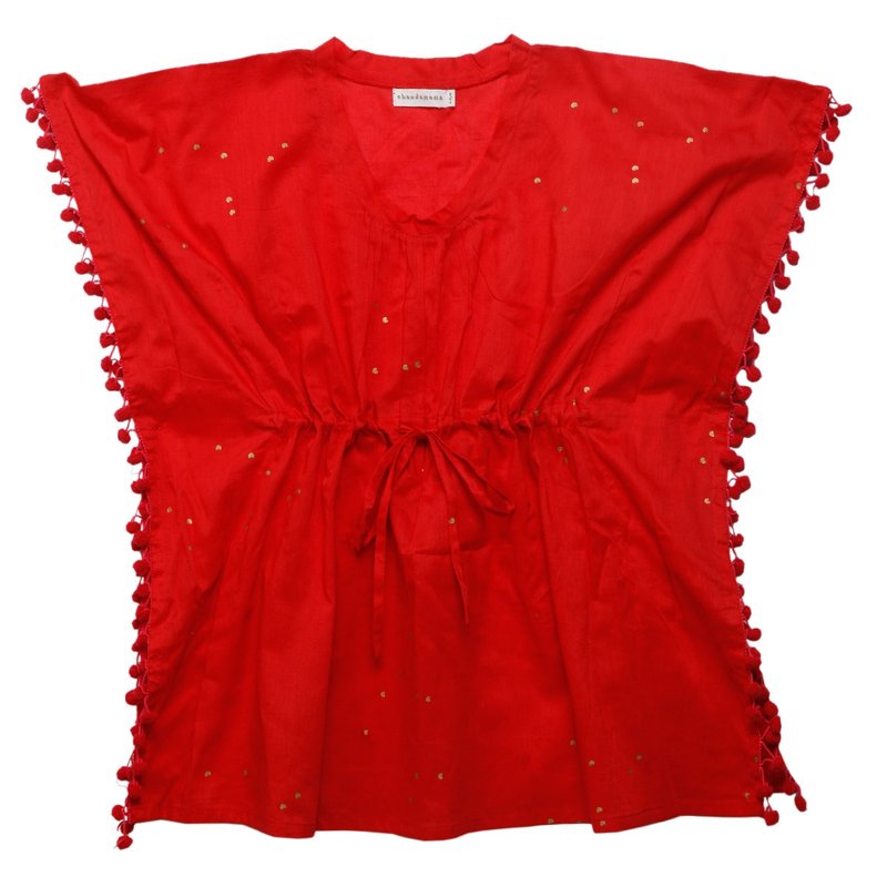 Amiya Kaftan in Red - 其他 - 棉．麻 紅色