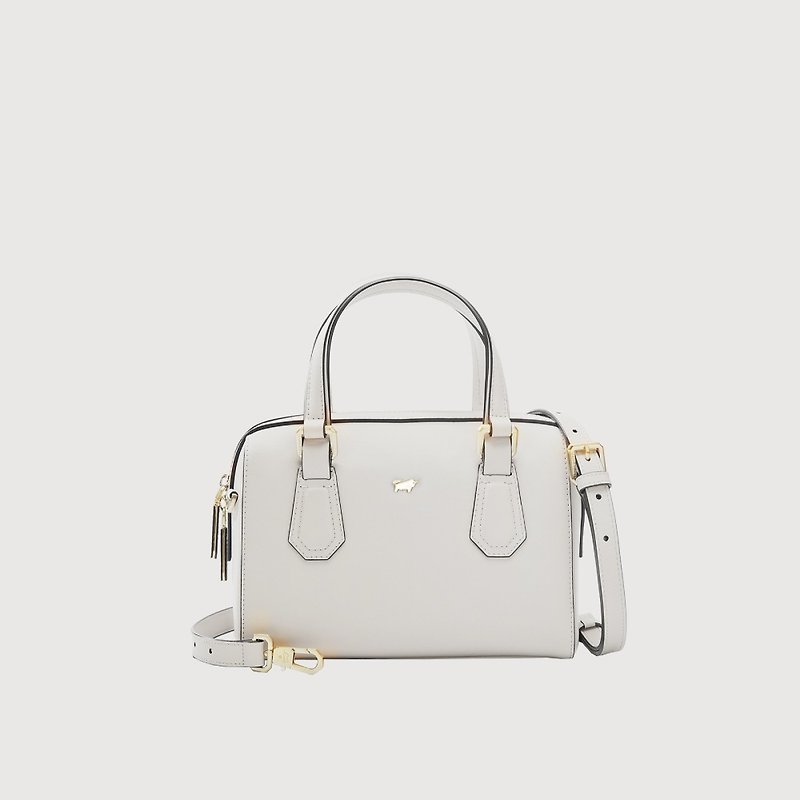 [Free gift bag] Keluo-A small cross-body bag-off-white/BF834-35-BG - กระเป๋าถือ - หนังแท้ ขาว