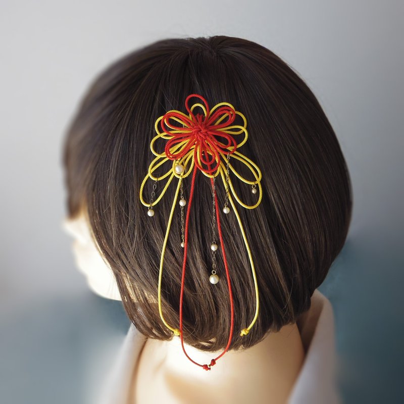 Hair Comb Small Haruka, Soreha - เครื่องประดับผม - เส้นใยสังเคราะห์ สีเหลือง