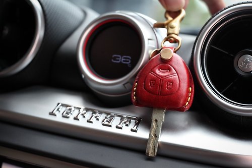 TTP_leathers 波賽頓手工皮件 法拉利 FERRARI 458 488 加州 F360 F8 Enzo汽車鑰匙包