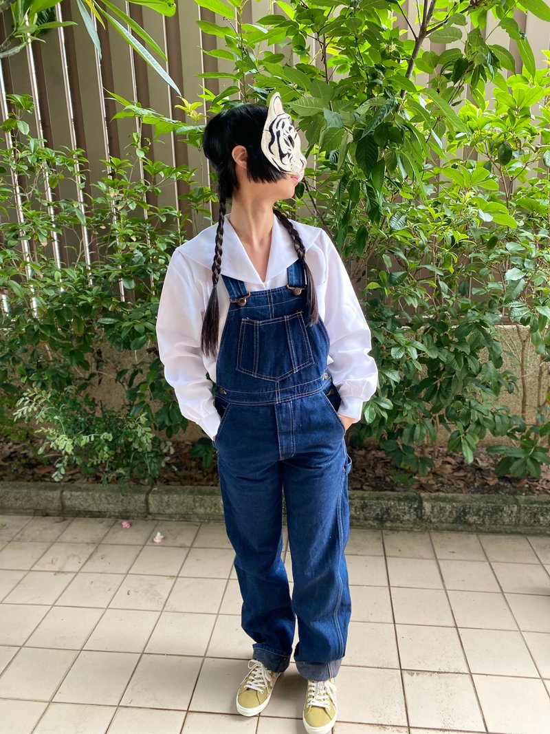 日本製春秋季純白水手服上衣庫存新品 - 女上衣/長袖上衣 - 聚酯纖維 白色