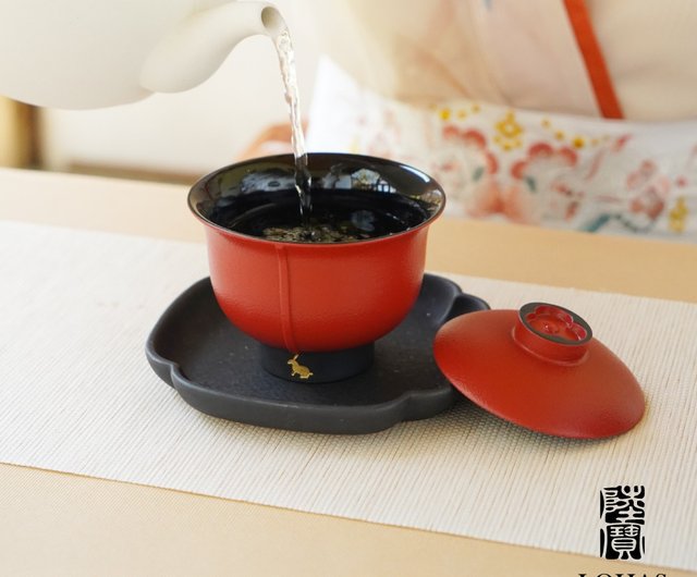 LOHAS 富昭万家蓋碗ティーセット 蓋碗 3カップ + ガラス LOHAS 富昭万家蓋碗ティーセット 蓋碗 3カップ + ガラス