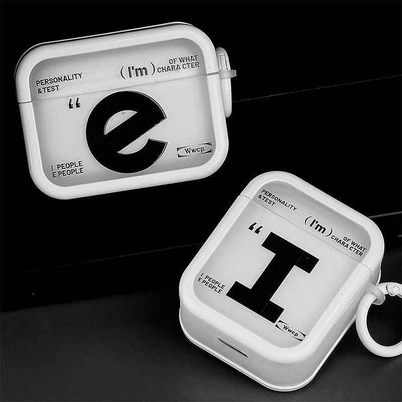 MBTI Personality Type Test i person e person AirPods 1/2/3/Pro second generation protective case - Headphones & Earbuds Storage - Plastic 