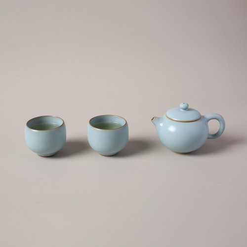 陸寶 LOHAS 陸寶 汝窯 西施望月茶組 1壺2杯 茶具組