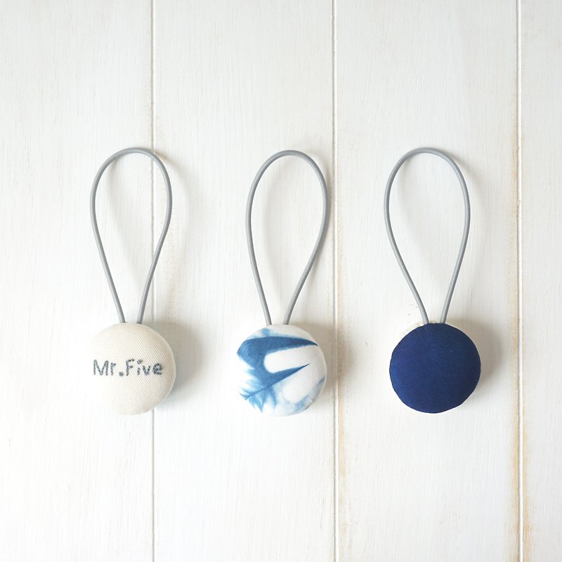 S.A x Customized Your Macaron with Your Name - Charms - Cotton & Hemp Blue
