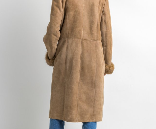 Vintage 90’s retro 80’s oldschool coat hotsell wintercoat mantel wintermantel sheepskin vegan suede