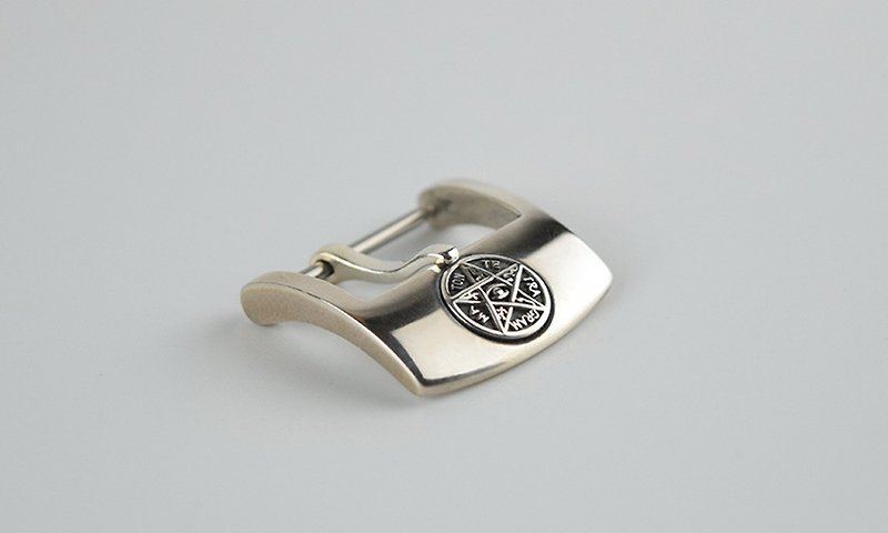925 pure Silver pentagram inlaid clasp hand-tailored Buckle - Other - Sterling Silver 
