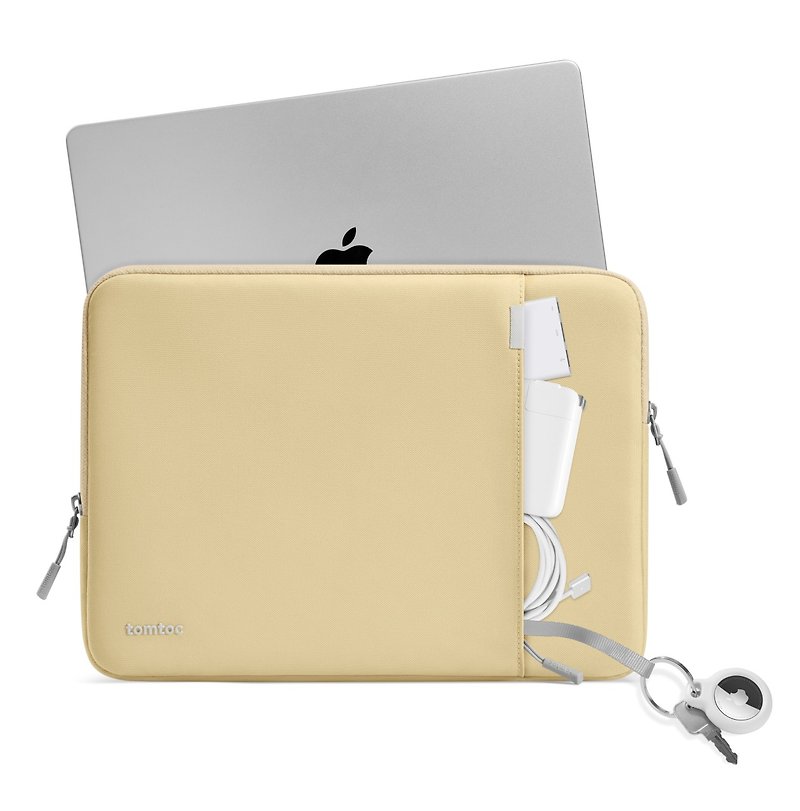 完全防護,鵝黃,適用13吋、14吋、15吋、16吋MacBook Air / Pro - 電腦包/筆電包 - 聚酯纖維 黃色
