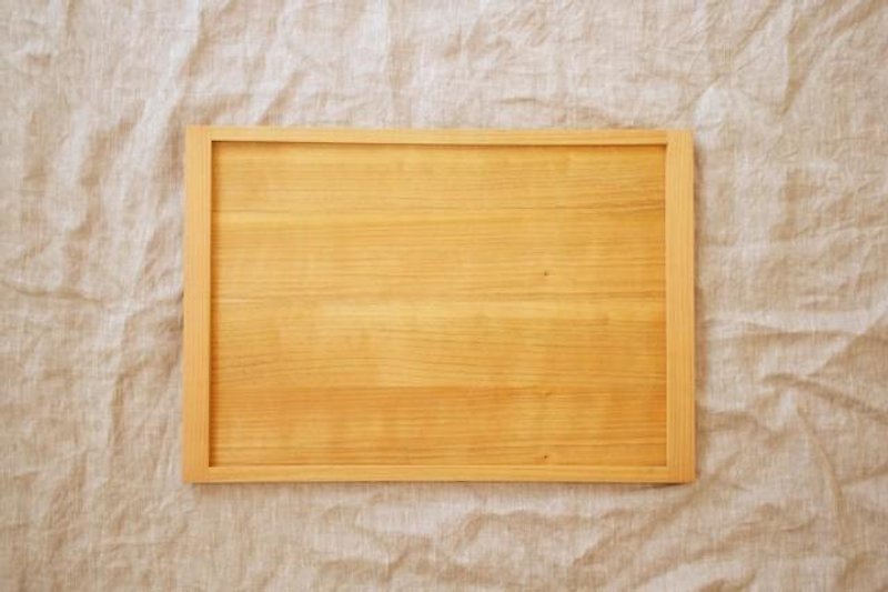 Tray of cherry wood furniture craftsman - จานเล็ก - ไม้ สีนำ้ตาล