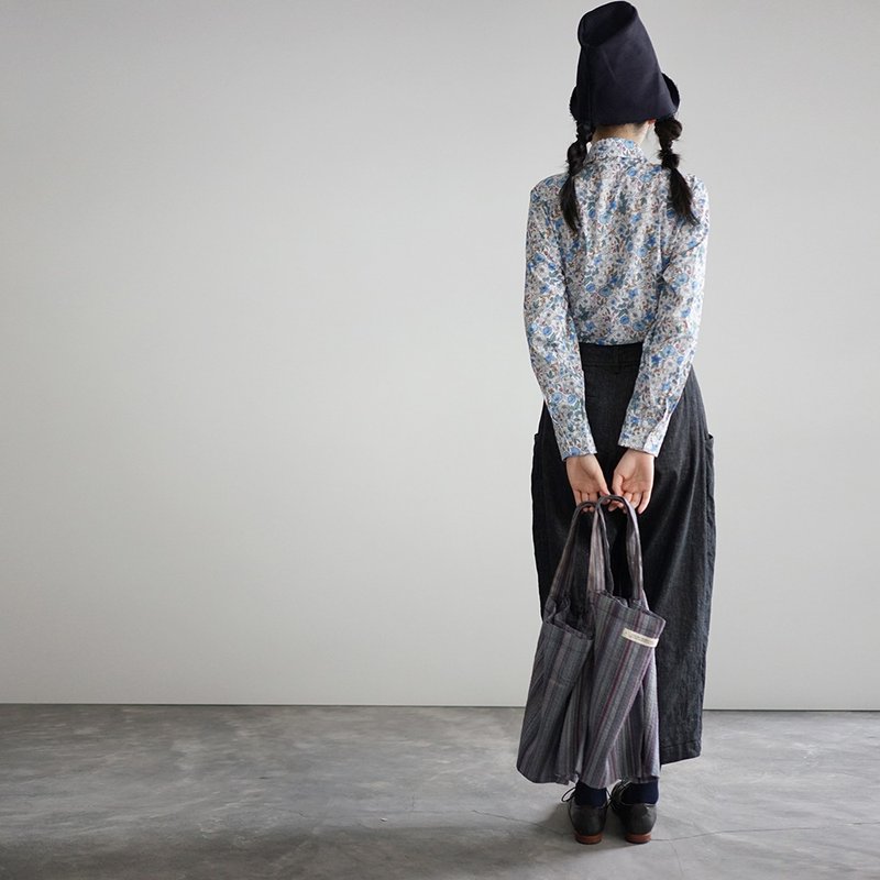 Tana Cotton Shirt 01 - 女襯衫 - 棉．麻 藍色