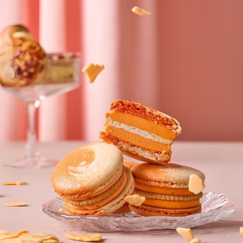 Rich cheese macarons - Cake & Desserts - Fresh Ingredients Orange