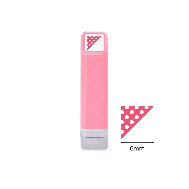 [KODOMO NO KAO] A corner of a mini soaked pink tablecloth for hand account - ตราปั๊ม/สแตมป์/หมึก - พลาสติก สึชมพู
