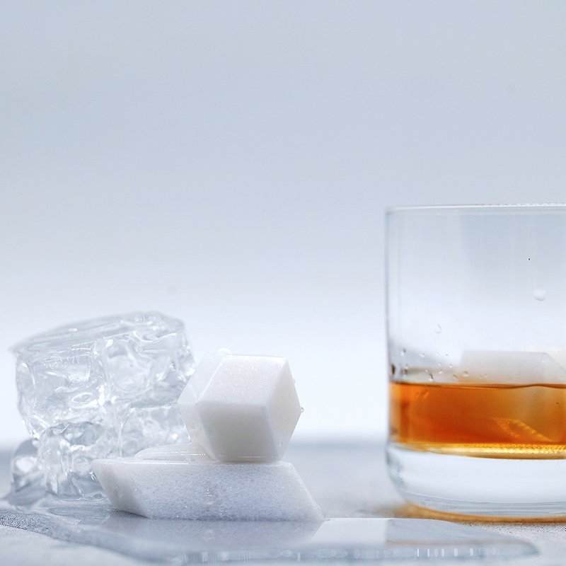 雪獅冰酒石威士忌伴侶冰酒石 - 其他 - 石頭 白色