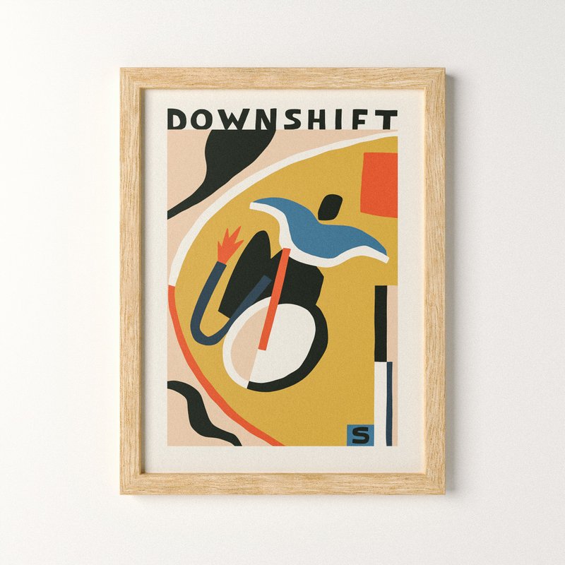 Downshift - Prints/Posters - โปสเตอร์ - กระดาษ หลากหลายสี