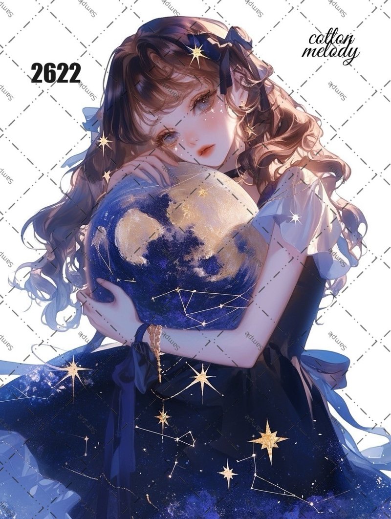 original sticker no.2622 人物ステッカー オリジナルステッカー オリジナル人物ステッカー 装飾ステッカー cotton melody - 貼紙 - 紙 