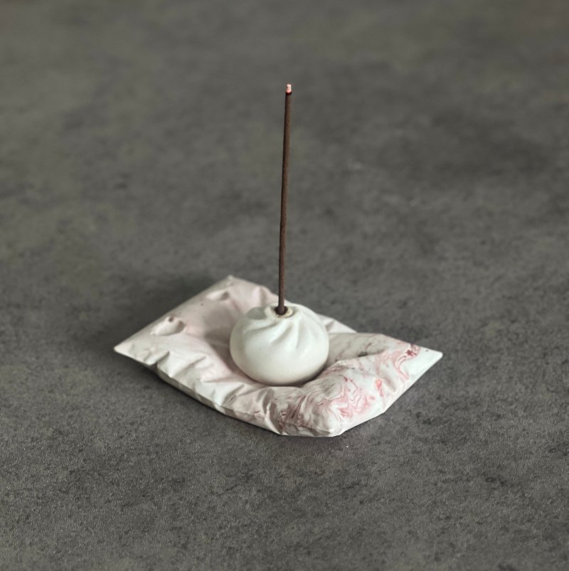 線香座/蠟燭台/飾品盤/氧化紅流雲抱枕/聖誕禮物/英國爵石 - 擺飾/家飾品 - 環保材質 