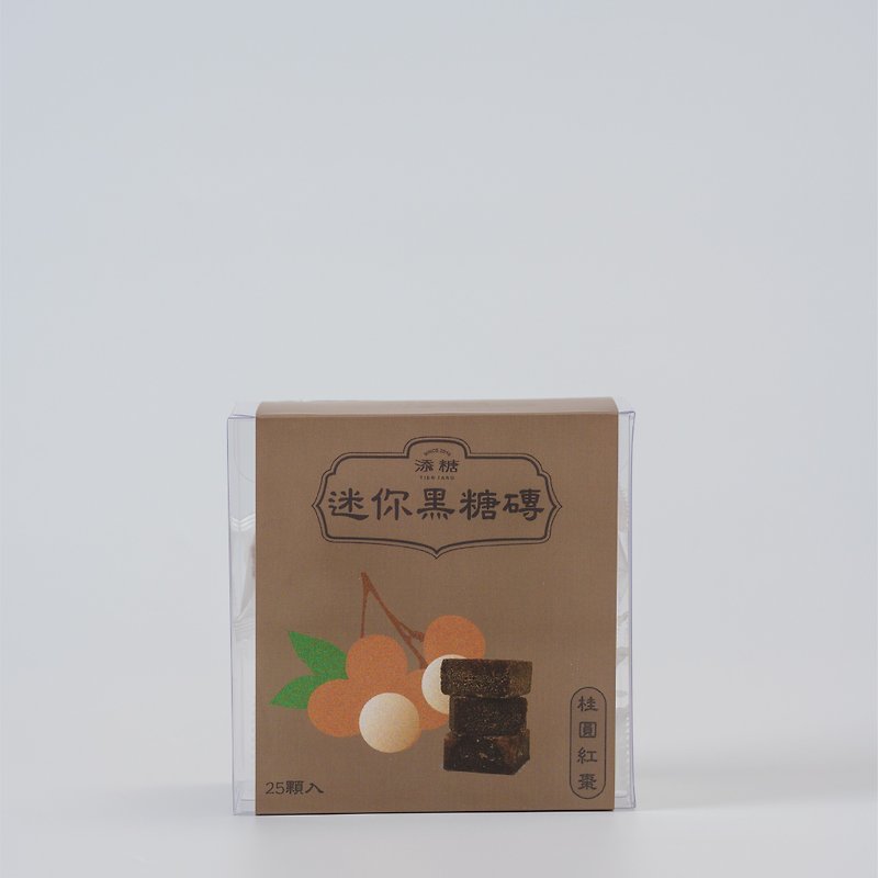 添糖 - 迷你茶磚 桂圓紅棗 Mini Jujube Longan brown sugar cube - 養生/保健食品/飲品 - 紙 紅色