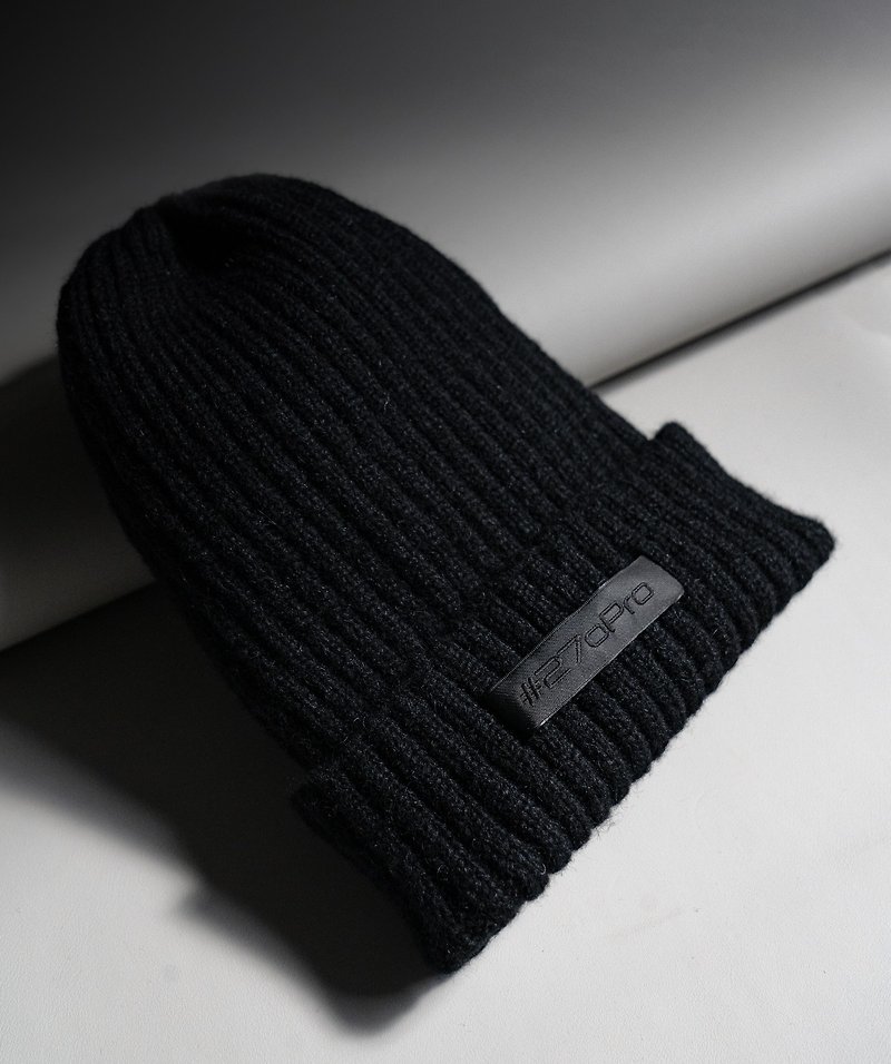 #270Pro - 針織毛帽 - 帽子 - 棉．麻 黑色