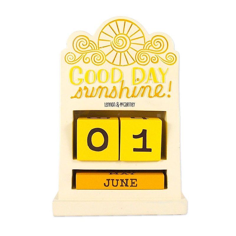 Beatles Good Morning Sunshine Calendar Sculpture [Hallmark-Gift/Ornament] - Items for Display - Polyester Multicolor