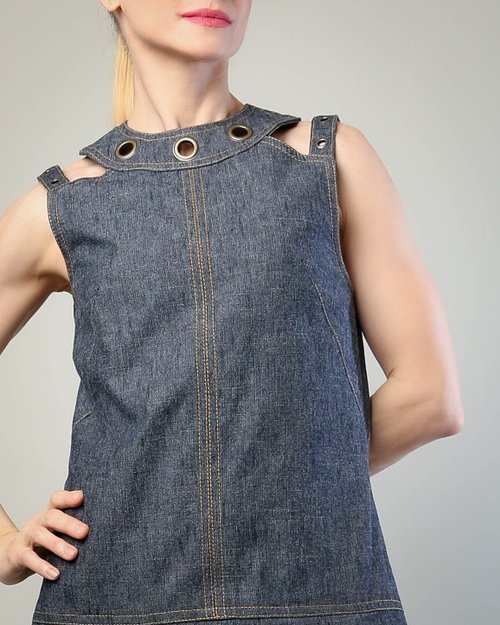 ONE-PIECE Series | Tennis Core Denim Mini Dress - Shop