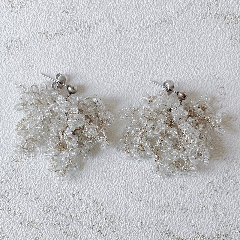 Soft bubble-like Clip-On/clear - Earrings & Clip-ons - Glass Transparent