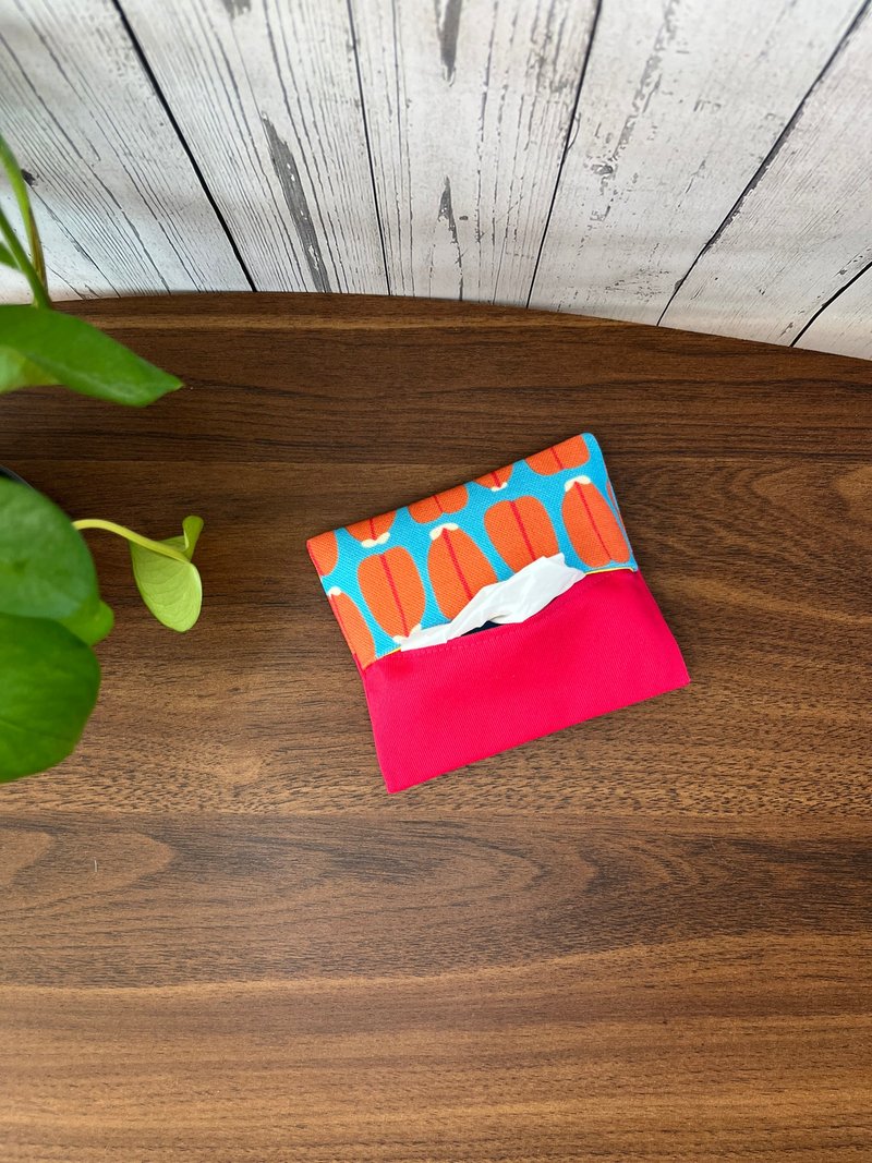 Taiwanese Fabric Pocket Tissue Case - Tissue Boxes - Cotton & Hemp Blue