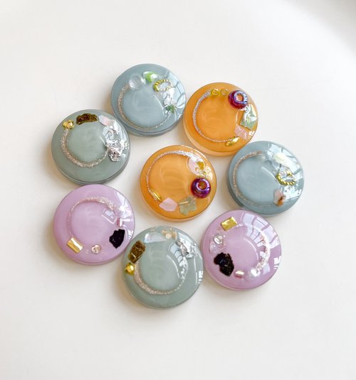 Hope Violet 手作飾品 圓形繽紛馬卡龍系列耳環- Life's a Circle Collection