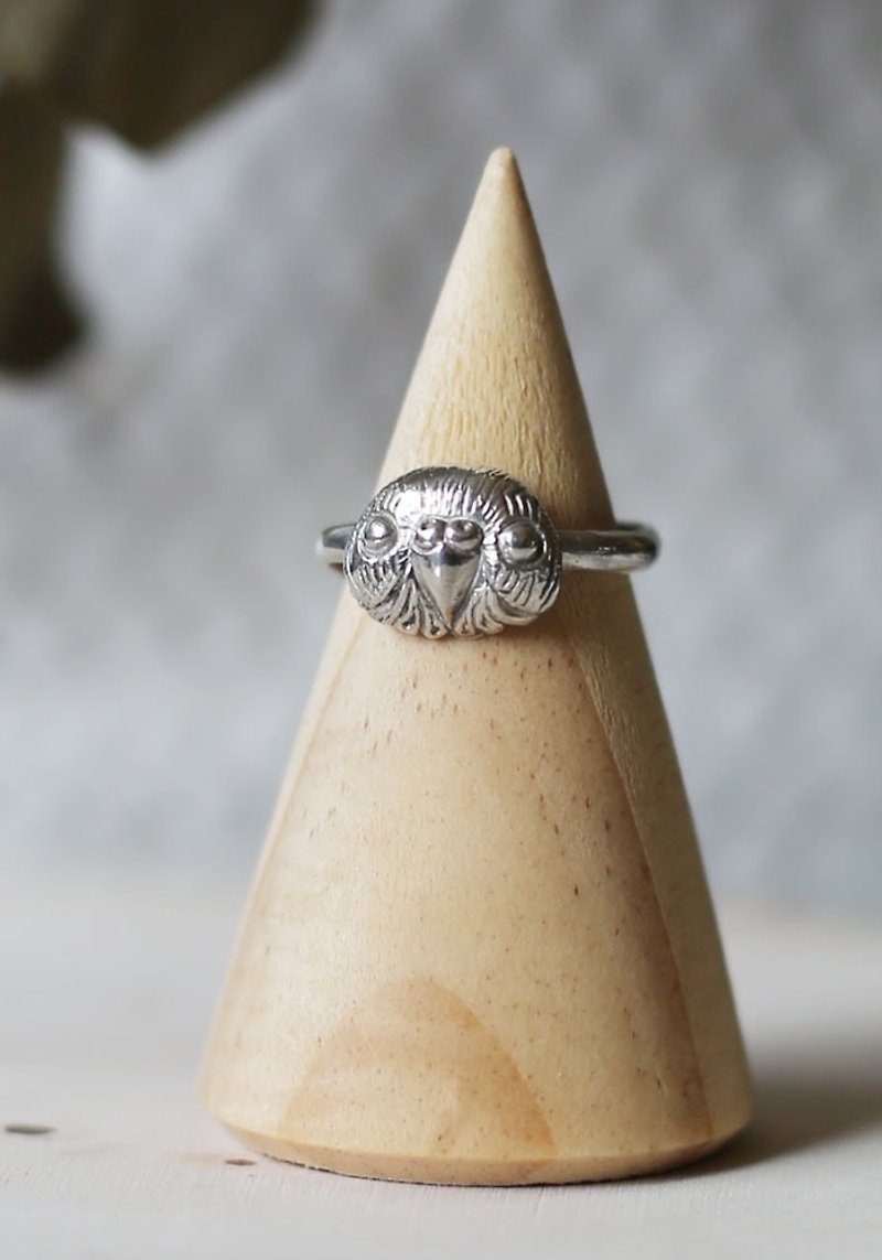Petite Fille Female Unidentified Female Unidentified Handmade Silver Small Budgie Sterling Silver Ring - แหวนทั่วไป - โลหะ สีเงิน