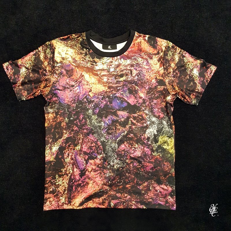 礦石 設計款T-shirt - 男 T 恤 - 聚酯纖維 白色
