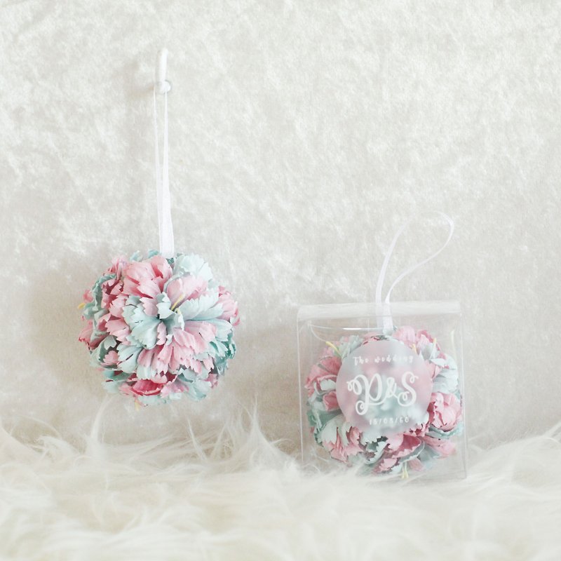 (เซ็ท 50 ลูก) ลูกบอลน้ำหอมขนาดเล็ก สำหรับใช้เป็นของชำร่วยมอบในงานแต่งงาน - ของวางตกแต่ง - กระดาษ สีน้ำเงิน