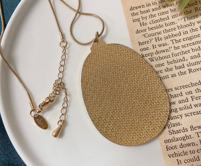 西洋アンティークジュエリー】リアソフィア アメリカン和風白鶴