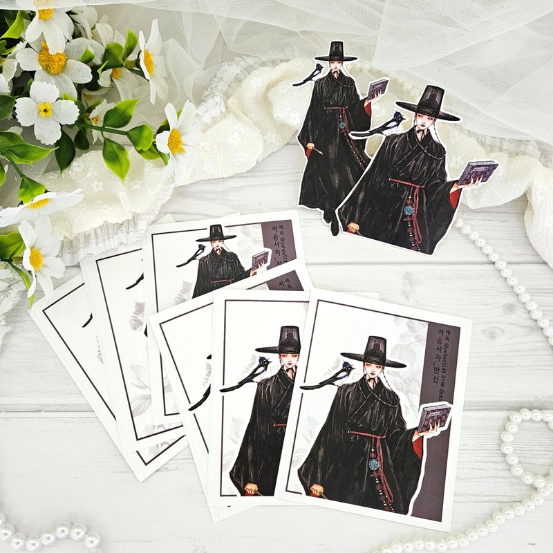 yehee_Oriental hanbok Sticker_saja - 貼紙 - 紙 