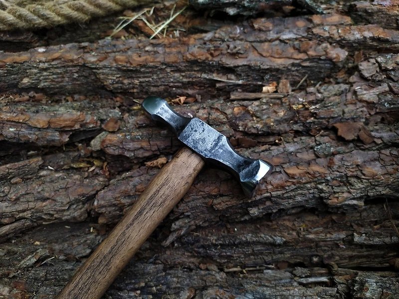 Forged hammer. Double round riveting hammer. Leather Craft Thread Hammer. Mallet - Other - Other Metals 