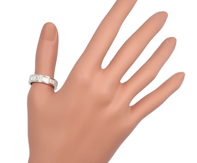 ティファニー アトラス 指輪 リング 18.5号 研磨仕上げ済み美品 925 日本直送】ティファニー TIFFANY&Co. アトラス 18.5号 リング