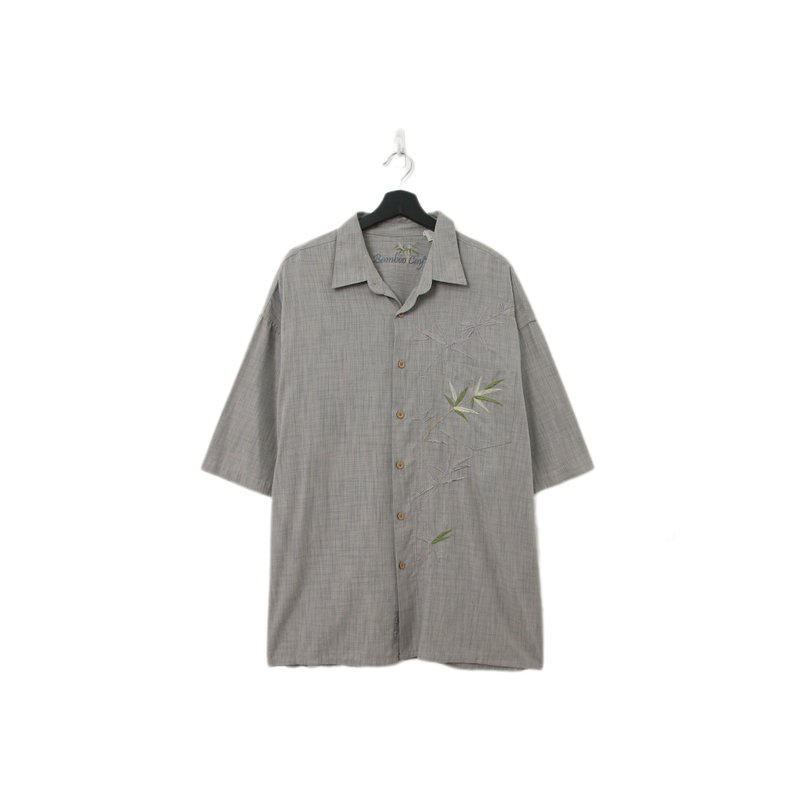 Back to Green-夏威夷襯衫 彩色竹葉 ht-15/vintage shirts - 男襯衫/休閒襯衫 - 棉．麻 