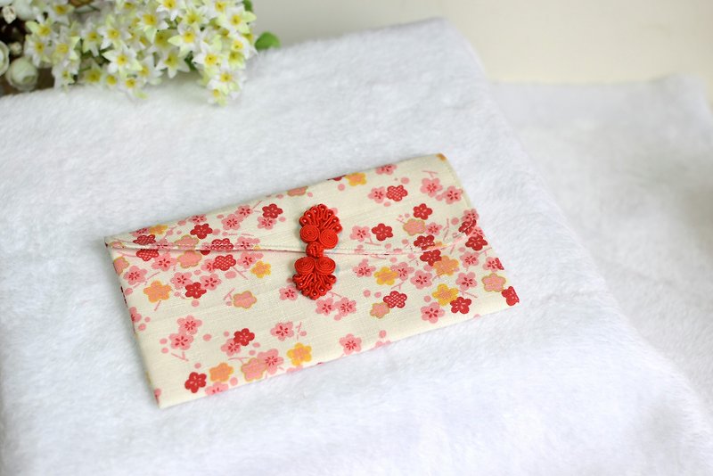 赤い封筒 - 風の桜 - ご祝儀袋・ポチ袋 - コットン・麻 ホワイト
