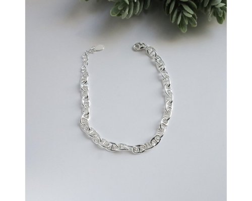 SILVER925 PIG NOSE DESIGN BRACELET/バングル S925 Sterling Silver Women Men Retro Pig Nose OT Buckle