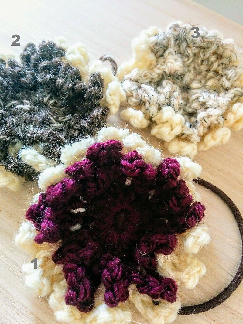 Flower hair rubber - Hair Accessories - Acrylic Multicolor
