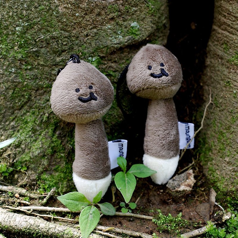 Yuguoshan original chicken fir mushroom plush pendant cute mushroom bag pendant funny keychain doll doll - Keychains - Other Materials 