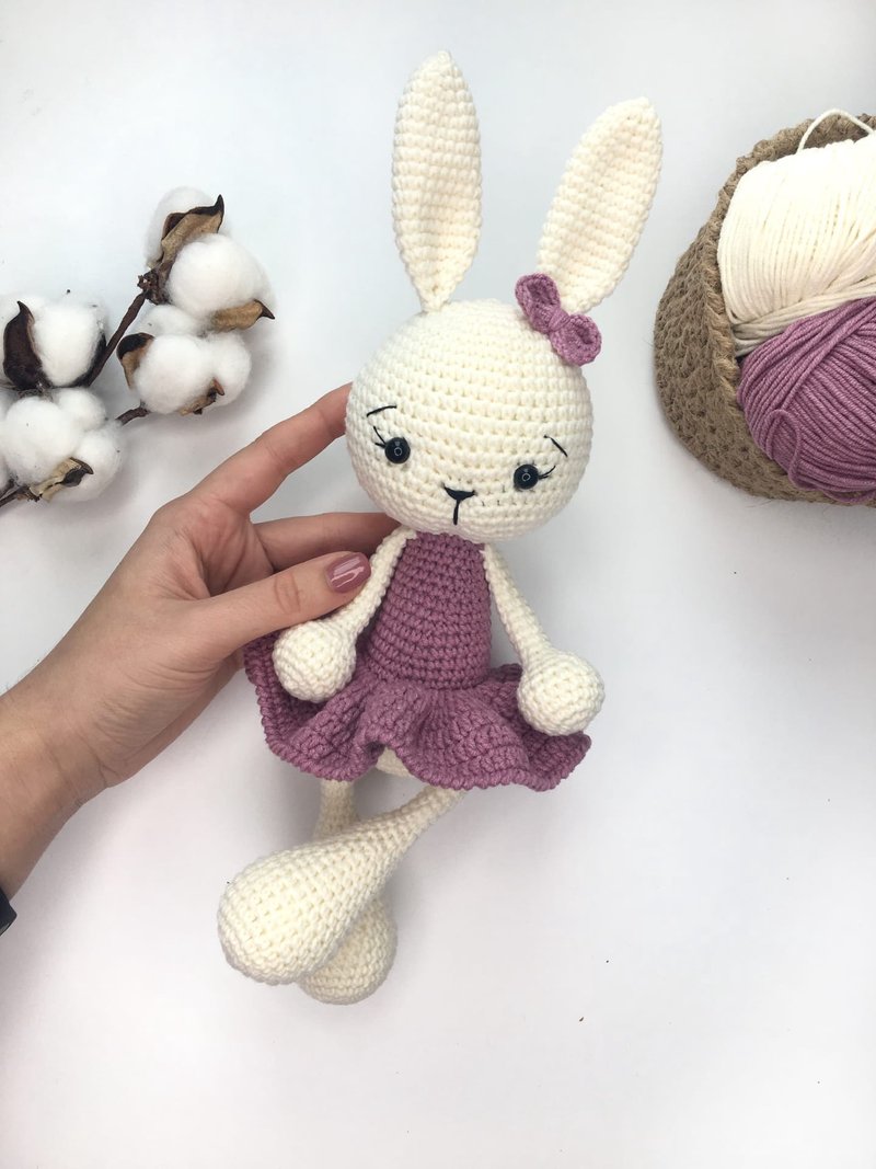 Set of 3 toys: Teddy bear in blue, bunny and koala mother. custom order - 寶寶/兒童玩具/玩偶 - 其他材質 多色