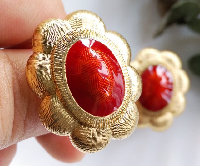 ヴィンテージジュエリー ウエスタンアンティークジュエリー レッド