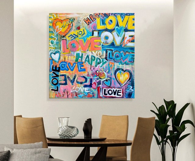 ラブペインティング ポップアート グラフィティスタイルのペイン