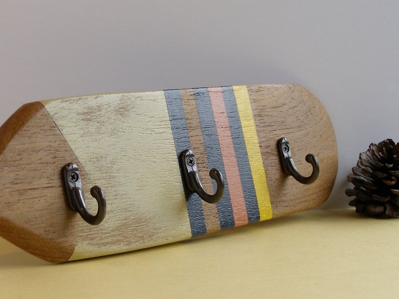 「柚木」船槳掛飾勾/飾品/鑰匙/小物件 - 裝飾/擺設  - 木頭 咖啡色