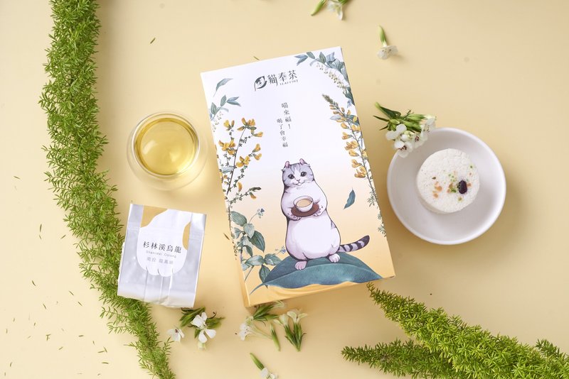 【Cat Tea】Afternoon Tea Lazy Cat (Shanlinxi Alpine Oolong) - Tea - Paper 