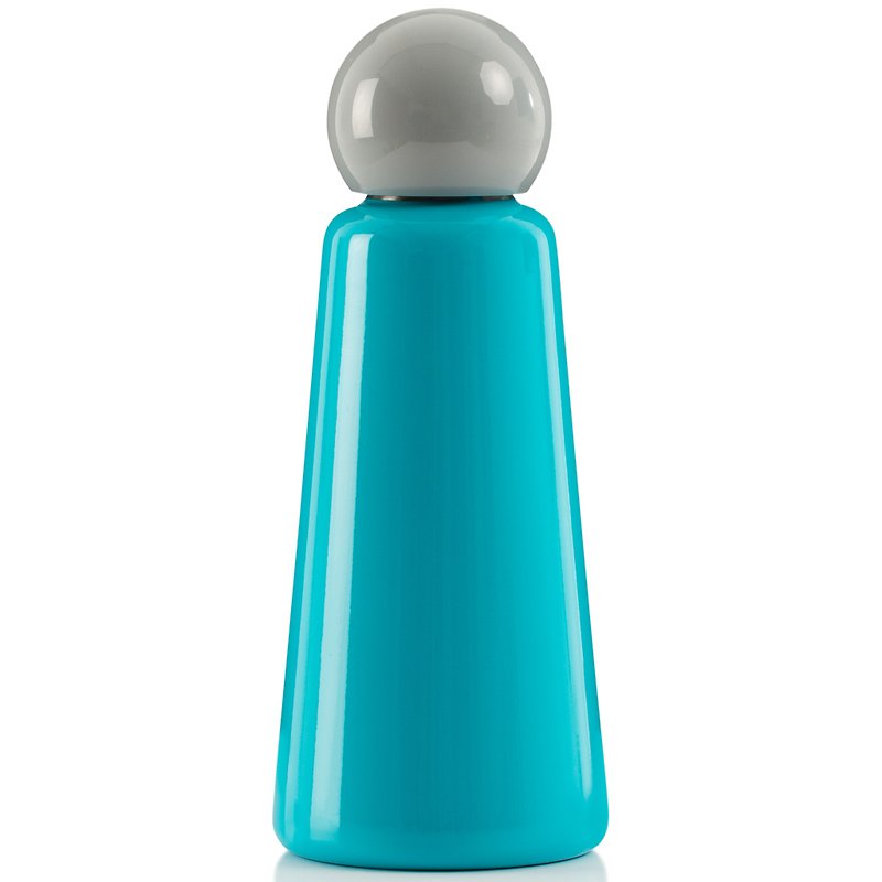 Skittle Bottle 500ML - Sky Blue with grey cap - Vacuum Flasks - Stainless Steel Blue
