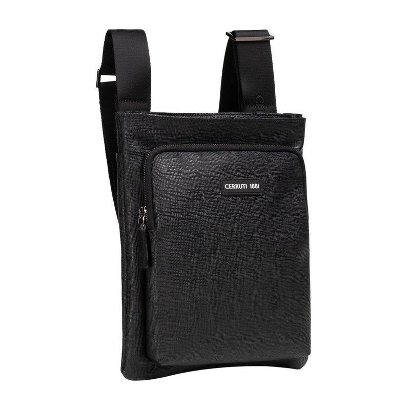 Limited edition 20% off Italian top-quality shoulder bag and cross-body bag, brand new counter display - Messenger Bags & Sling Bags - Faux Leather Black