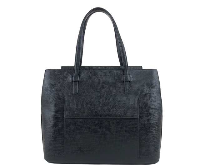 専用　LOEWE 黒 レザートートバッグ 収納袋付き 118970_d1.jpg