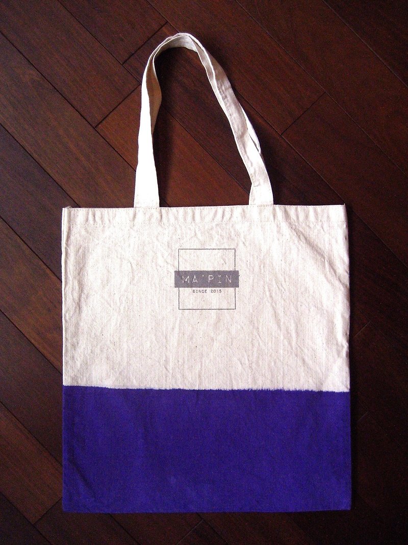Ma'pin 經典logo 段染系列 \ 紫 - 側背包/斜孭袋 - 棉．麻 紫色