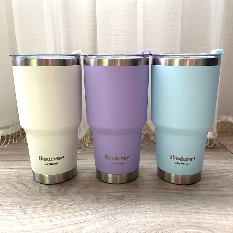 304 Stainless Steel ceramic thermal and cold insulation ice cup tumbler 900ml - Vacuum Flasks - Stainless Steel Multicolor